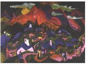 Ernst Ludwig Kirchner Return of the animals Germany oil painting artist